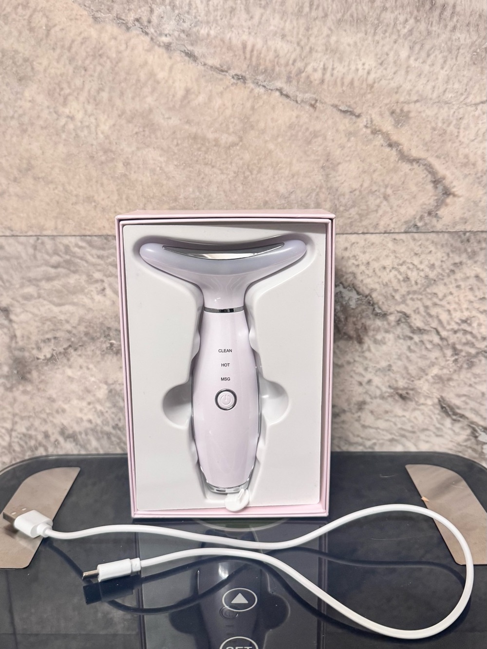 Women's Pink Facial Massager - Portable Skincare Tool